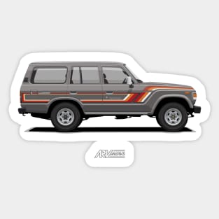 Land Cruiser 60 Grey Sticker